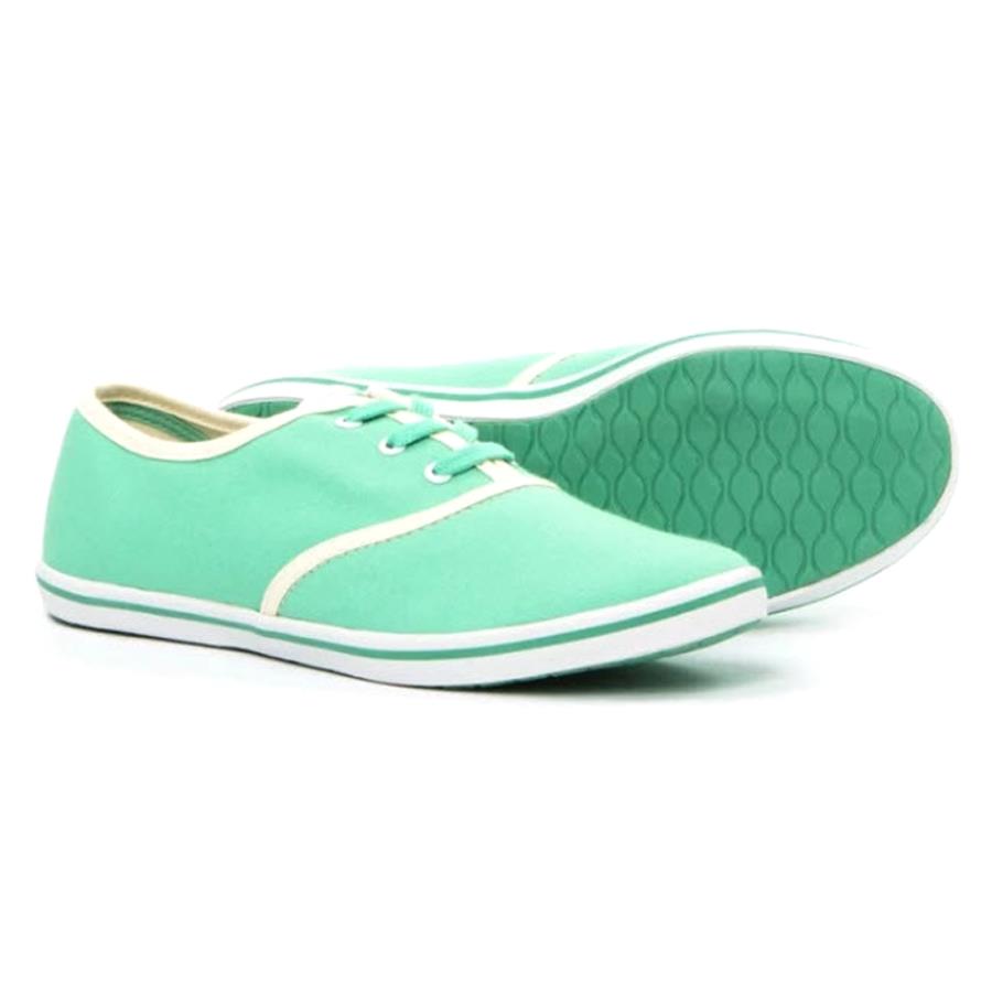 Giày lười thể thao nữ Ananas màu xanh ngọc - 40098