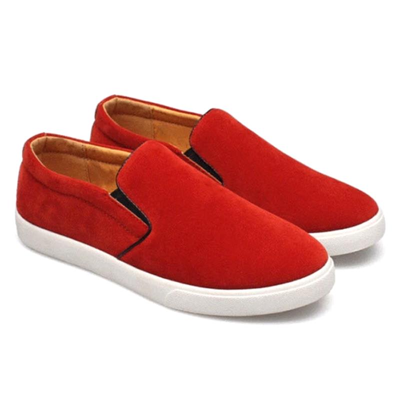 Giày lười thời trang nam Zapas GL012 màu đỏ - GL012RE