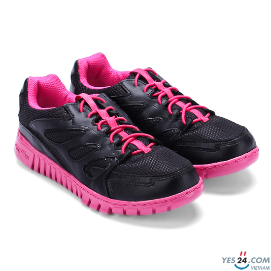 Giày luyện tập chạy bộ nữ đen, hồng - TR1404- ĐEN HỒNG
