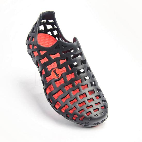 Giày nhựa đi mưa nam nữ Leedo Aero kiểu dáng thể thao (Đen đỏ) - LD AE 101 ĐNĐ