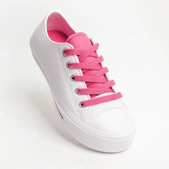 Giày nhựa đi mưa unisex Leedo kiểu dáng thể thao màu trắng hồng LD SU 105 H