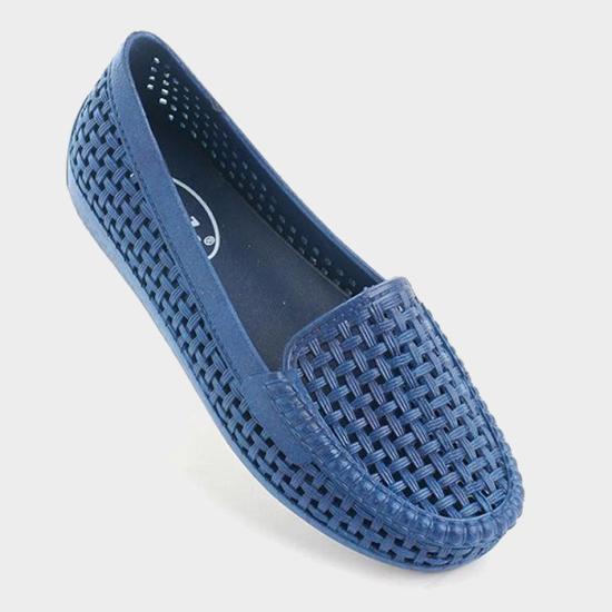 Giày nhựa đi mưa unisex Leedo màu xanh dương PVC
