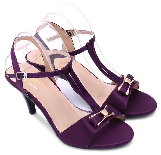Giày sandal nữ huy hoàng màu tím - HH7054