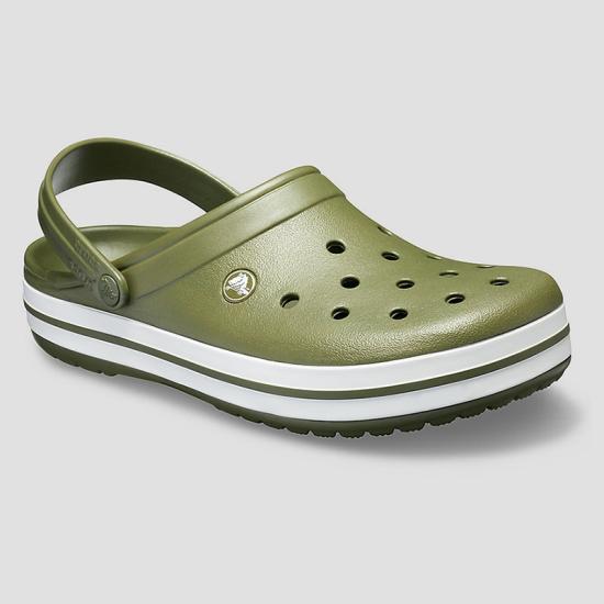 Giày sandal Unisex Crocs Crocband Clog Army Green/White 191448285026
