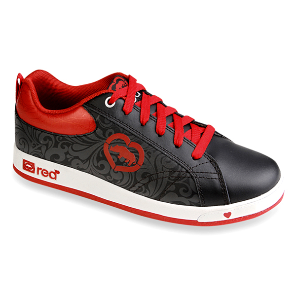 Giày sneaker thể thao nữ Ecko Unltd màu đen - IS17-26086 BLK.RED