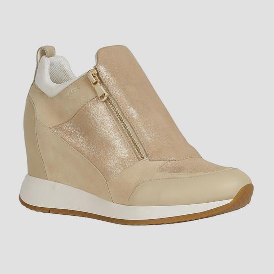Giày Sneakers nữ Geox D Nydame E - Shiny Sue+Suede Sand