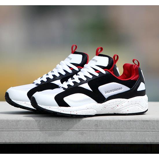 Giày Sneakers thể thao nam Paperplanes - Trắng đen đỏ - PP1352 White Black Red
