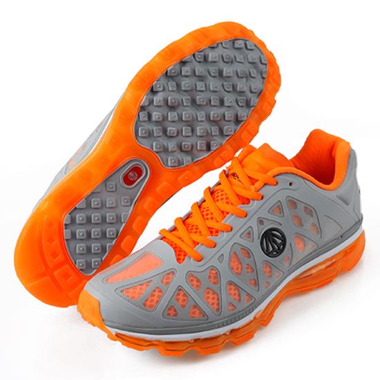 Giày Sneakers thể thao Paperplanes Unisex - Xám phối cam - PP1138 Grey Orange