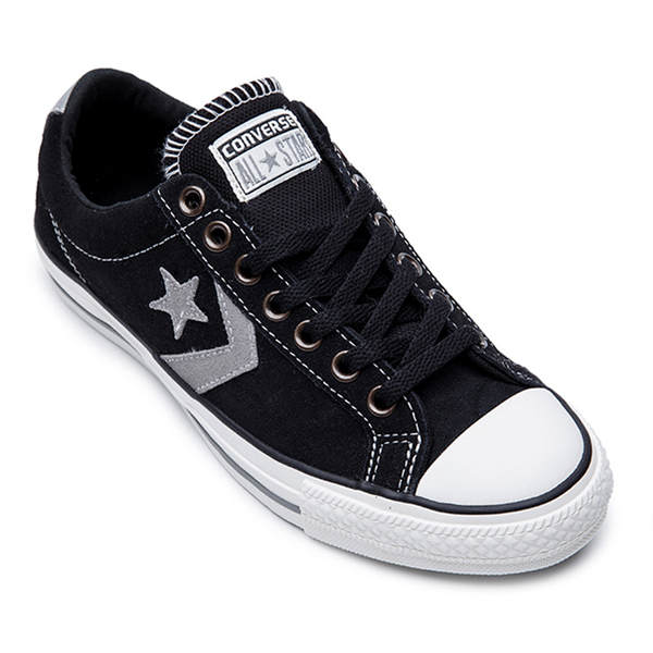 Giày Sneakers unisex Converse cột dây màu đen phối sao 131835C Outlet