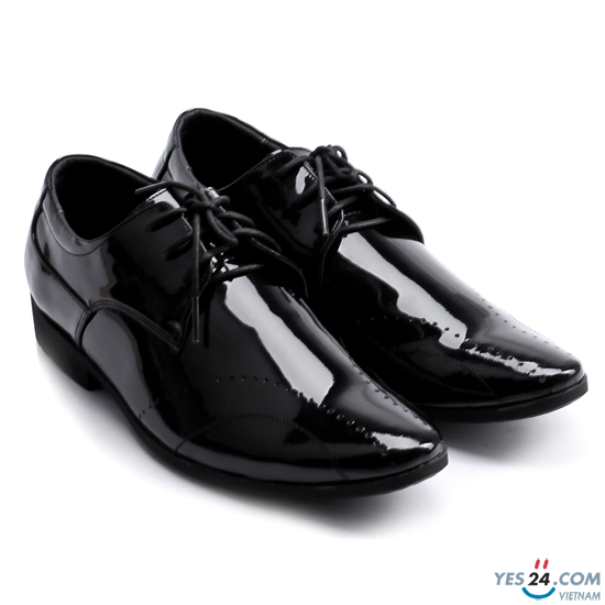 Giày tây nam Huy Hoàng màu đen bóng - HH7102