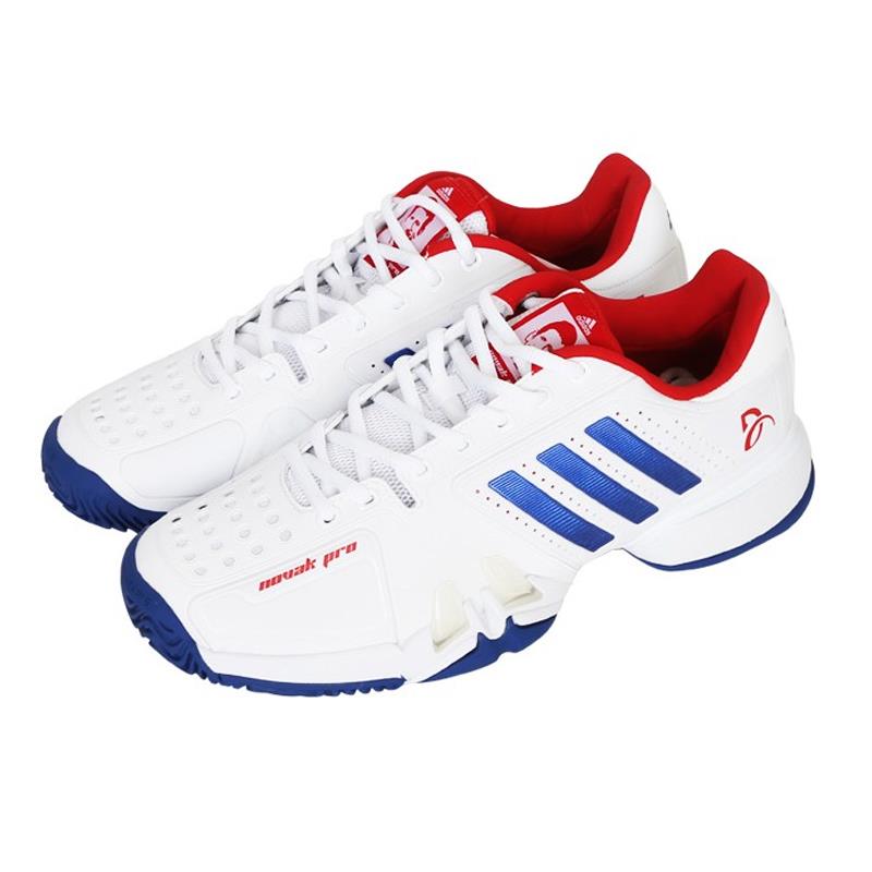 Giày tennis Adidas Novak Pro White/Blue/Red BA8013