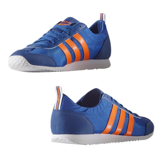 Giày thể thao Adidas nam xanh dương sọc cam - AD306AQ1354