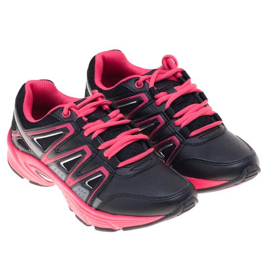Giày thể thao cao cấp nữ màu đen-hồng-DSW484330HOG