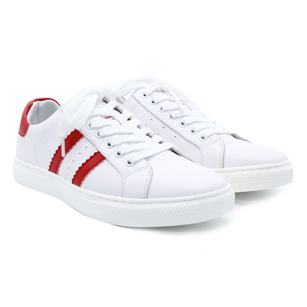 Giày thể thao nam Kanglong màu trắng sọc đỏ 281112182