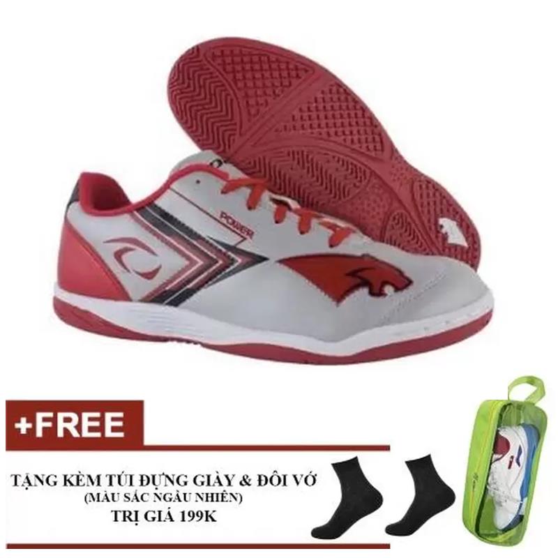 Giày thể thao nam Pan Thái Powe (Tặng túi đựng giầy + 1 đôi vớ) SportSlink - Đỏ trắng - GIAY_PAN_DT