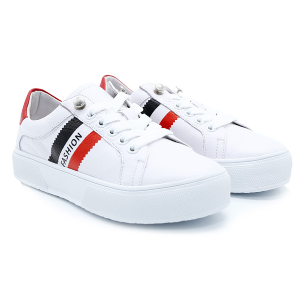Giày thể thao nữ Kanglong màu trắng sọc đỏ 282112078