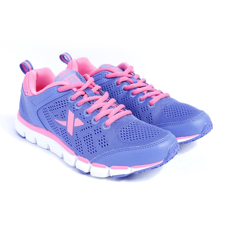 Giày thể thao nữ màu tím phối hồng thời trang Xtep - 984118115702-3