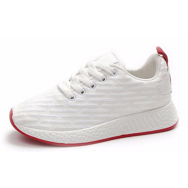 Giày thể thao nữ Passo màu trắng phối đỏ G044