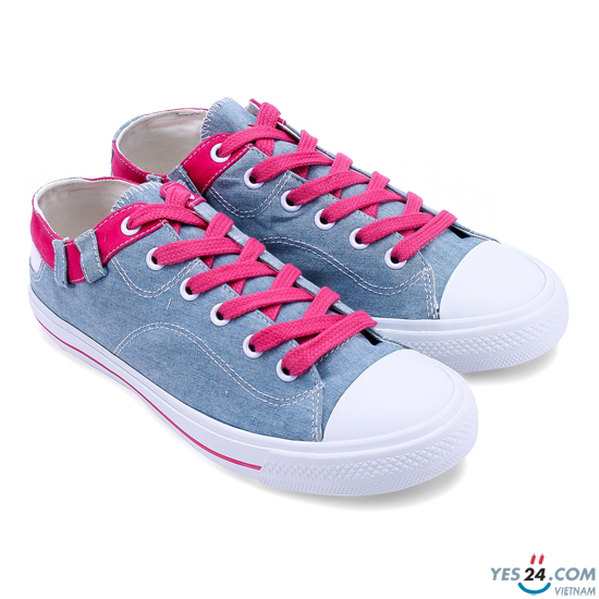 Giày thể thao nữ xanh nhạt viền hồng - WL14002