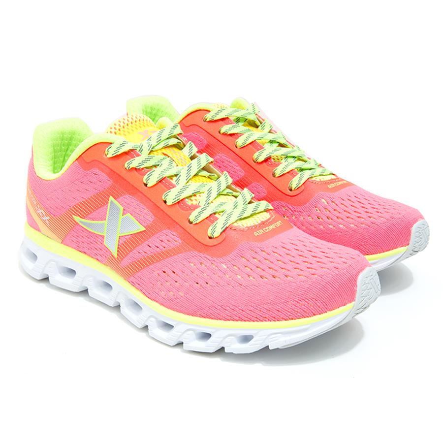 Giày thể thao nữ Xtep màu hồng phối xanh neon - 984218116068-4