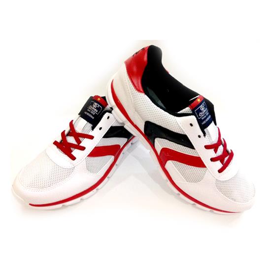 Giày thể thao Unisex thời trang Chí Phèo (Đỏ trắng) - RUN - 033