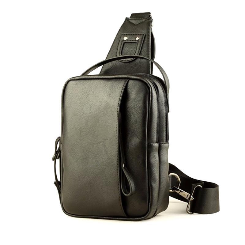 [HONEYDEAL12] Túi đeo chéo Messenger da PU thời trang Praza màu đen - DCS0028
