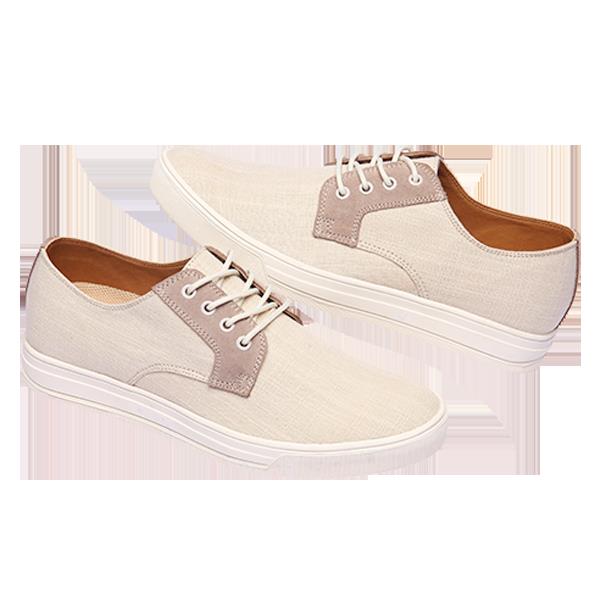 [HONEYDEAL5] Giày Casual Paperplanes nam - Be - GD08C041 Beige