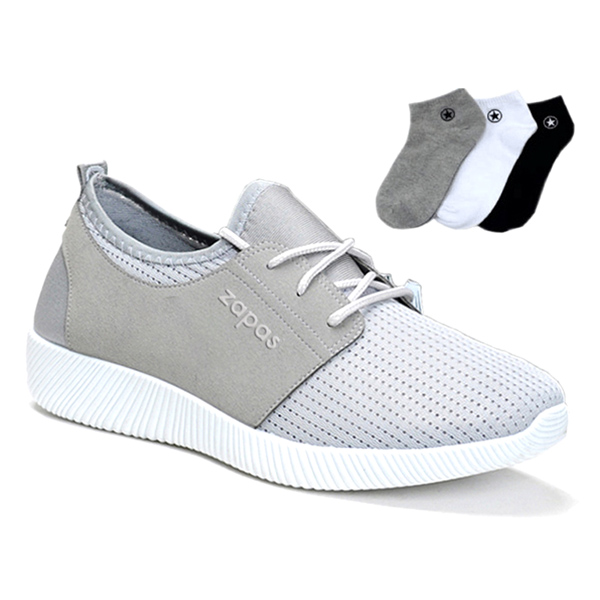 [HONEYDEAL5] Giày Sneaker nam Zapas Classcial màu xám + Tặng vớ cao cấp - GZ002GR