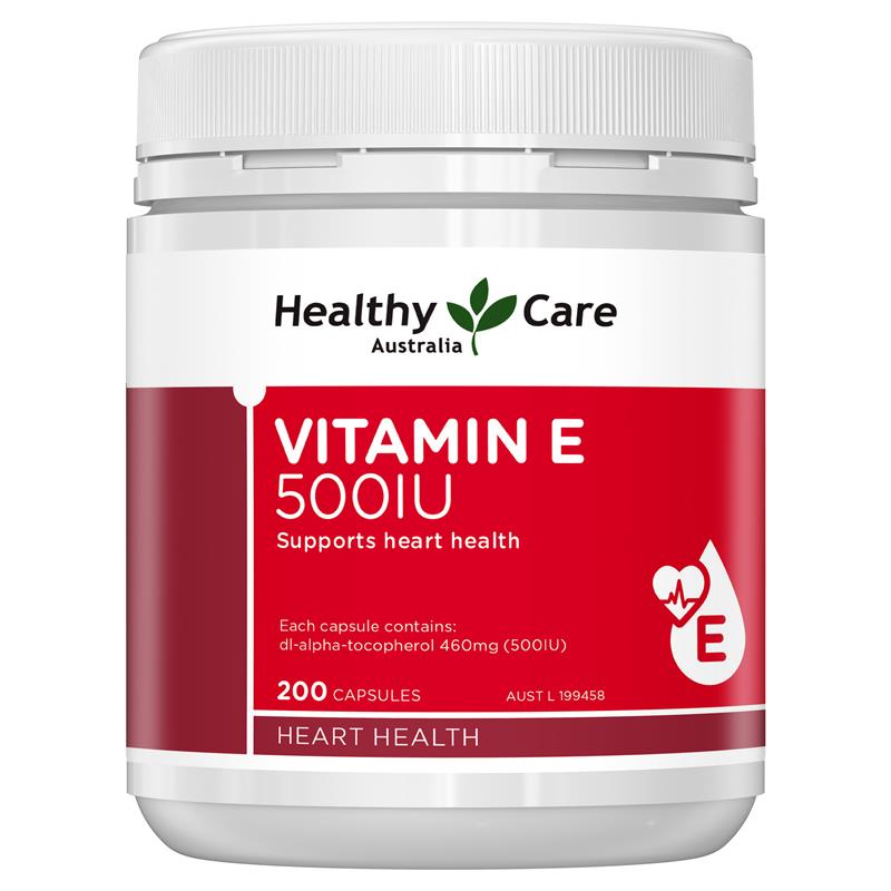 [HOT mùa Covid] Viên uống bổ sung Vitamin E Healthy Care 500IU 200 viên