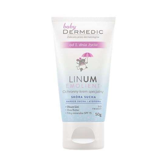 Kem dưỡng kết hợp chống nắng cho bé EMOLIENT LINUM BABY Special Protecting Face Cream SPF 15 From The 1st Day Of Life - 2260453