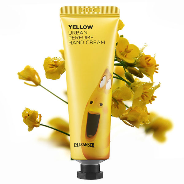 Kem Dưỡng Tay Hoa Cúc Vàng Celleanser Larva Yellow Urban Perfume Hand Cream 50ml