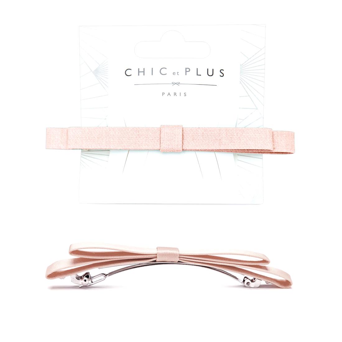 Kẹp satin nơ hồng Chic Et Plus - CEP100217- PINK