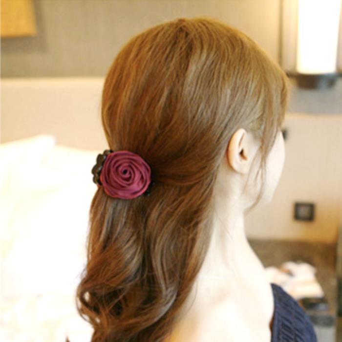 Kẹp tóc họa tiết hoa hồng thời trang Lucky Star - KT_03