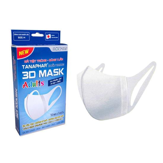 Khẩu trang 3D Mask Tanaphar công nghệ Nhật Bản hộp 10 chiếc