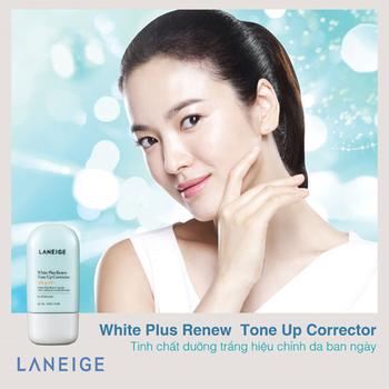 (Laneige) Tinh chất dưỡng trắng hiệu chỉnh da ban ngày White Plus Renew Tone Up Corrector 50 ml