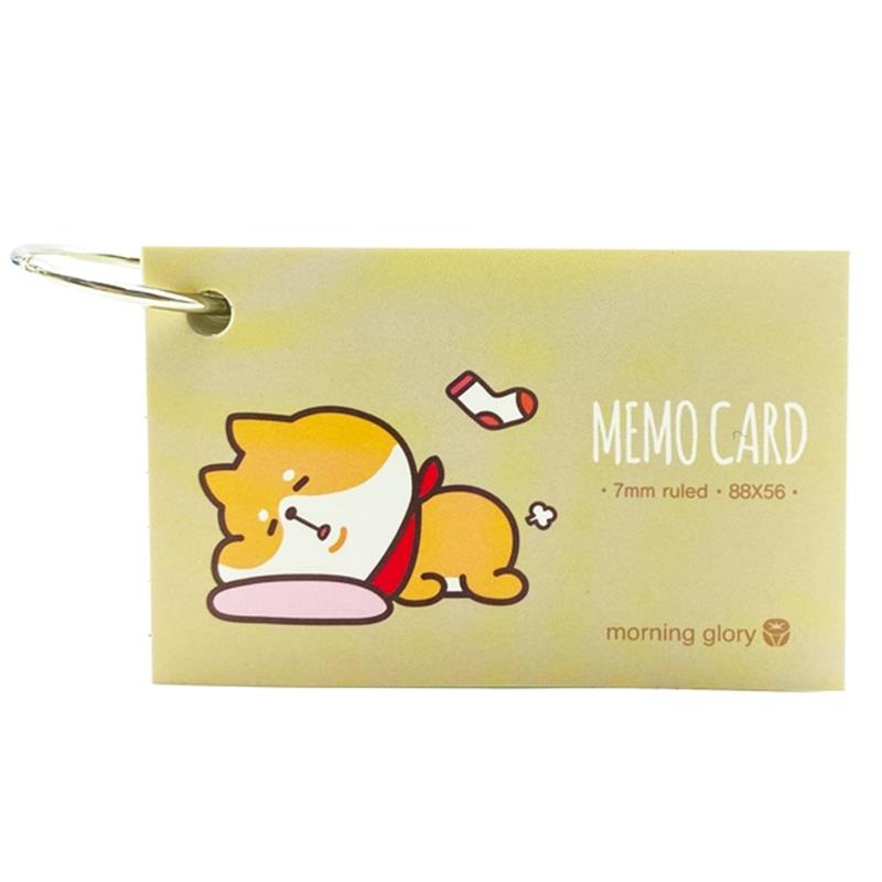 Memo Card Morning Glory Shiba 83314 - Màu Nâu