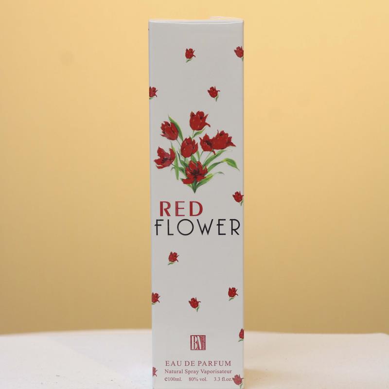 Nước hoa Red Flower Eau De Parfum của BN Perfums 100ml 80%vol Vỏ trắng hoa hồng đỏ NH009