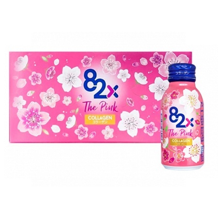 Nước uống làm đẹp da Collagen Mashiro 82x The Pink Hộp 10 chai x 100ml