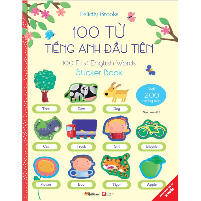 Sách 100 Từ Tiếng Anh Đầu Tiên - 100 First English Words (Sticker Book)