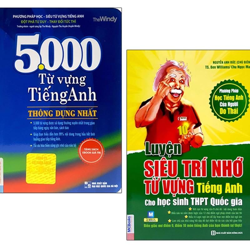 Sách Bộ Sách Làm Chủ 5000 Từ Vựng Tiếng Anh Cho Học Sinh THPT (Bộ 2 Cuốn)