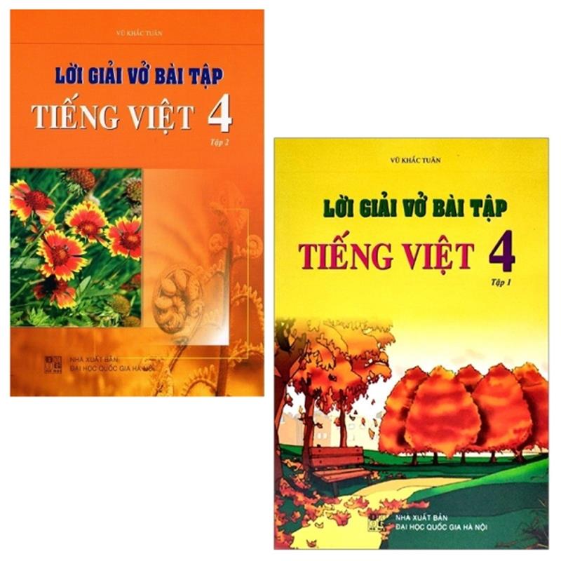 Sách Combo Lời Giải Vở Bài Tập Tiếng Việt Lớp 4: Tập 1 Và 2 (Bộ 2 Tập)