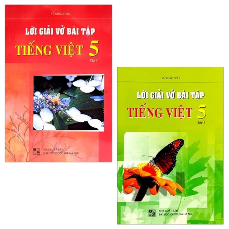 Sách Combo Lời Giải Vở Bài Tập Tiếng Việt Lớp 5: Tập 1 Và 2 (Bộ 2 Tập)