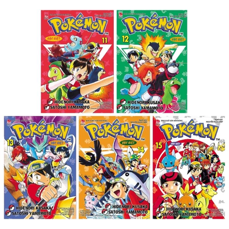 Sách Combo Pokémon Đặc Biệt (Tái Bản 2020): Tập 11 + 12 + 13 + 14 + 15 (Bộ 5 Tập)