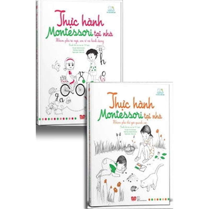 Sách Combo Sách Thực Hành Montessori Tại Nhà (Bộ 2 Tập)