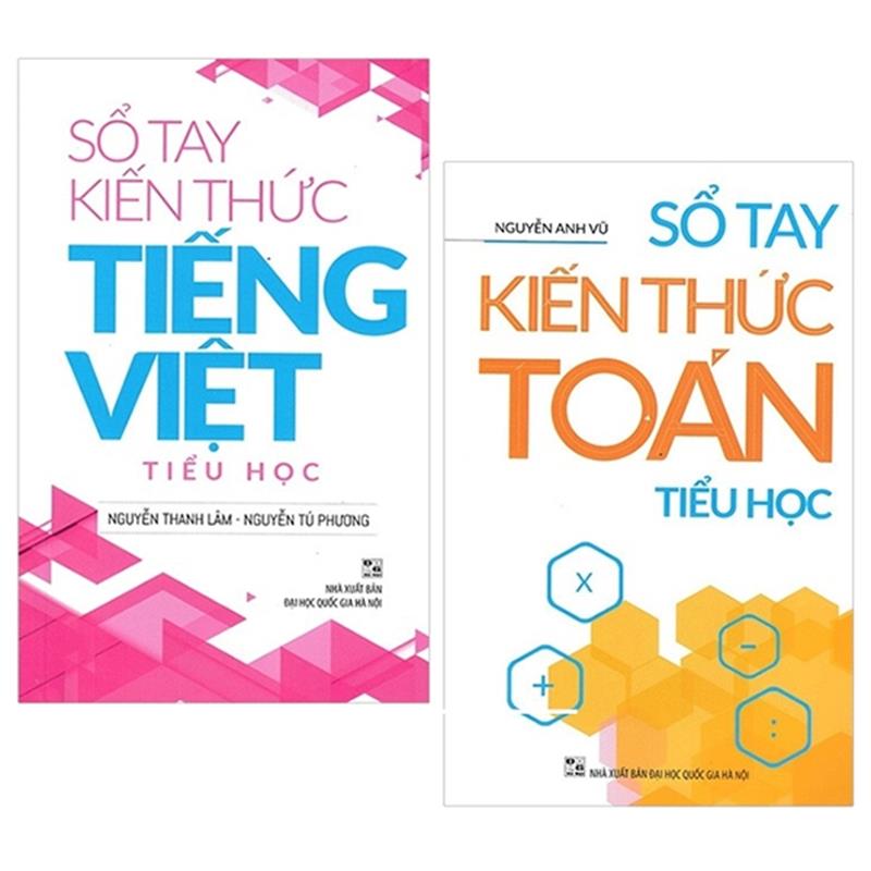 Sách Combo Sổ Tay Kiến Thức Tiếng Việt Tiểu Học + Sổ Tay Kiến Thức Toán Tiểu Học (Bộ 2 Cuốn)