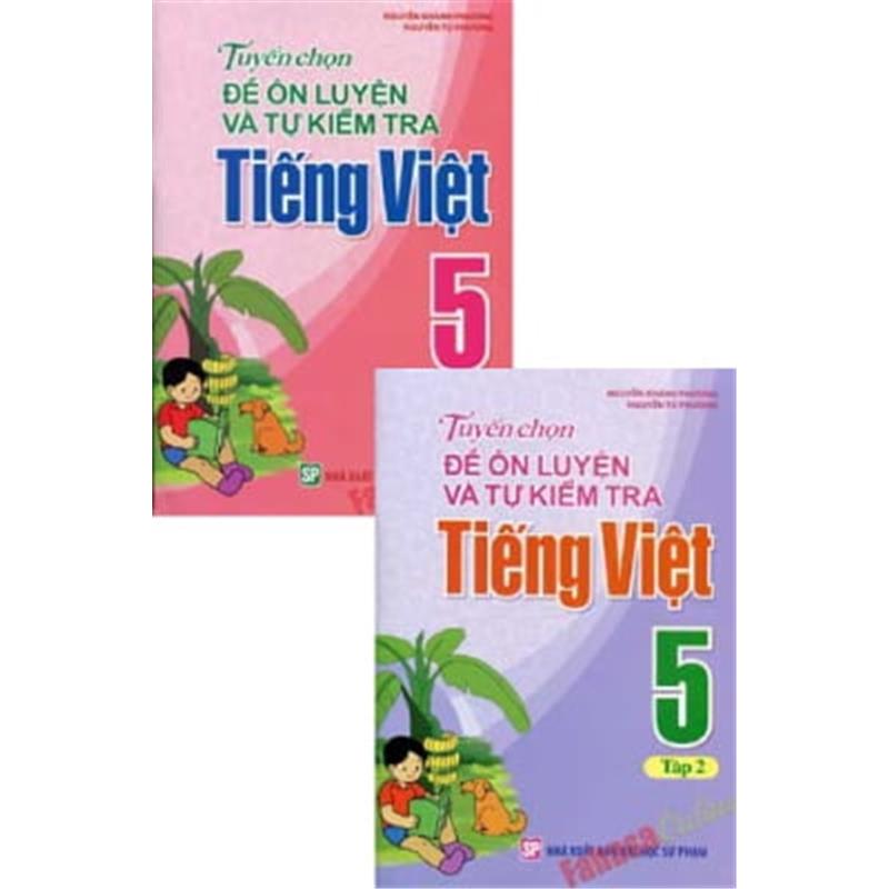 Sách Combo Tuyển Chọn Đề Ôn Luyện Và Tự Kiểm Tra Tiếng Việt 5 (Bộ 2 Tập)