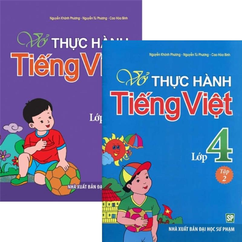 Sách Combo Vở Bài Tập Thực Hành Tiếng Việt Lớp 4 (Bộ 2 Cuốn)
