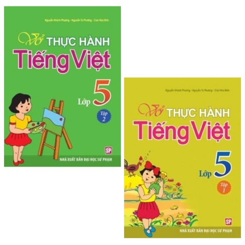 Sách Combo Vở Bài Tập Thực Hành Tiếng Việt Lớp 5 - Tập 1 Và 2 (Bộ 2 Tập)
