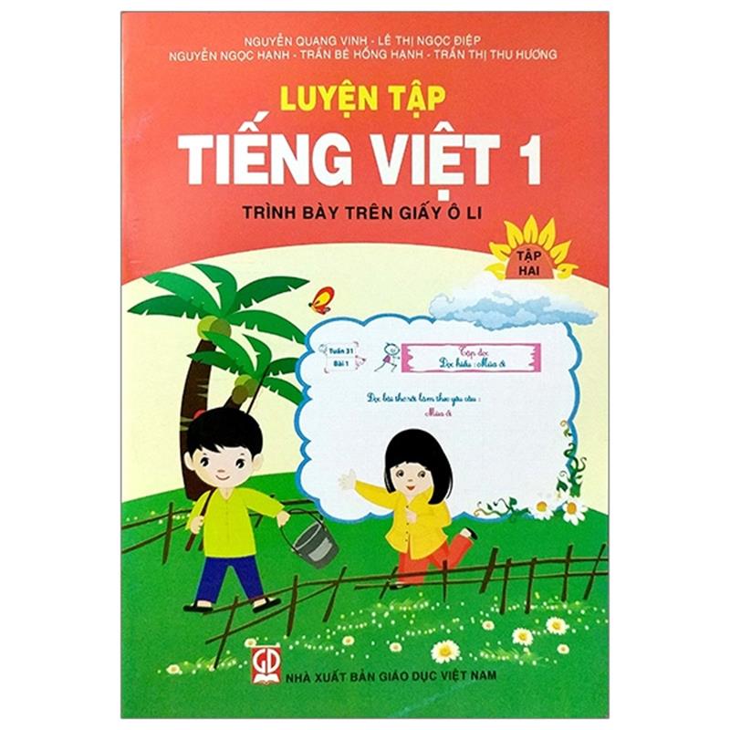Sách Luyện Tập Tiếng Việt 1 - Tập 2 (Trình Bày Trên Giấy Ô Li)