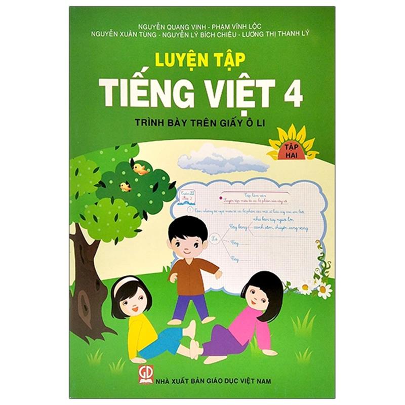Sách Luyện Tập Tiếng Việt 4 - Tập 2 (Trình Bày Trên Giấy Ôli)